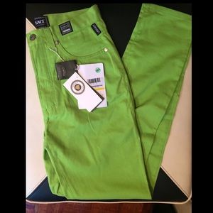 Versace Green Pants NWT